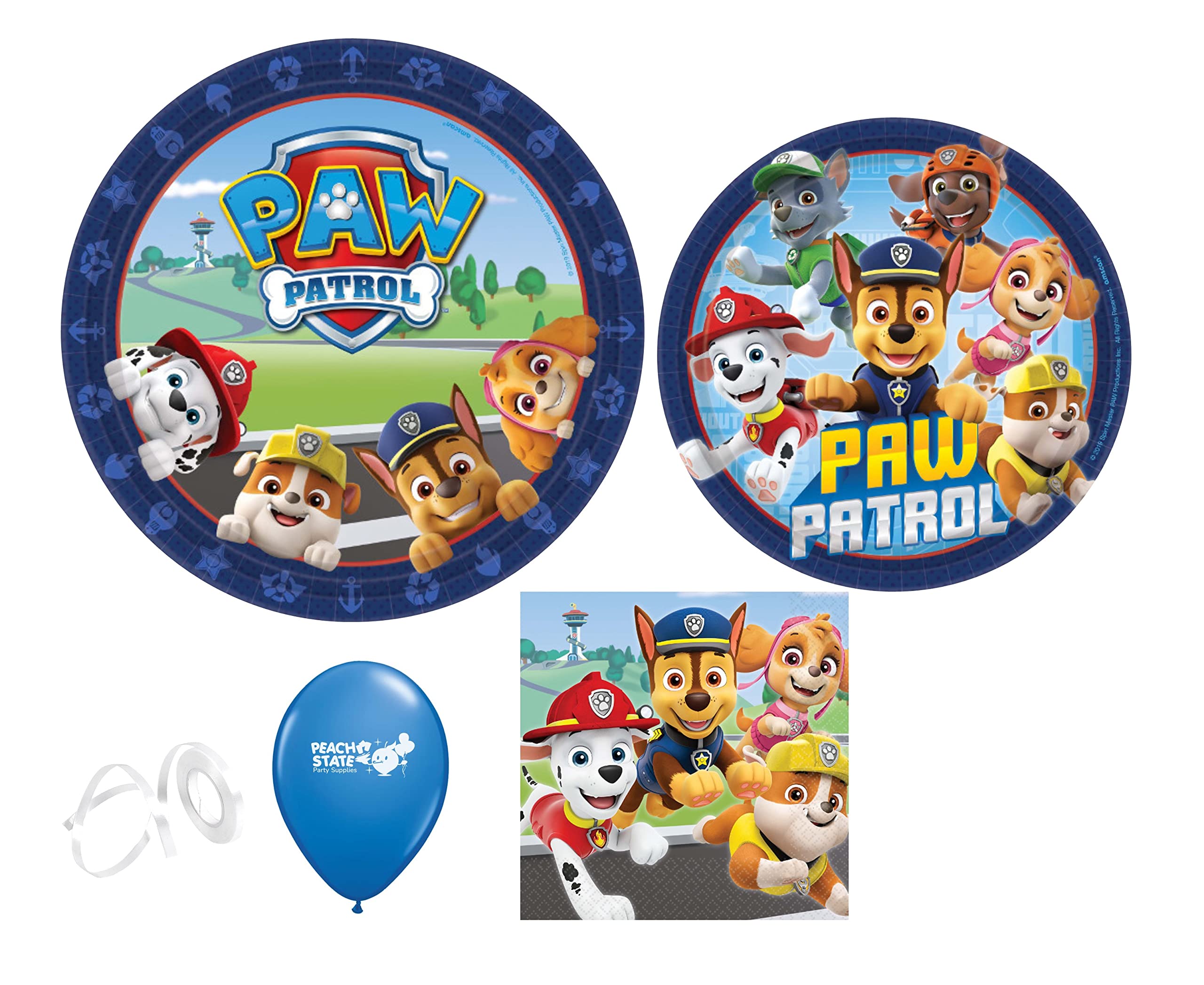 Platos Plastico S Patrulla Canina Pack De 18 Cm Para