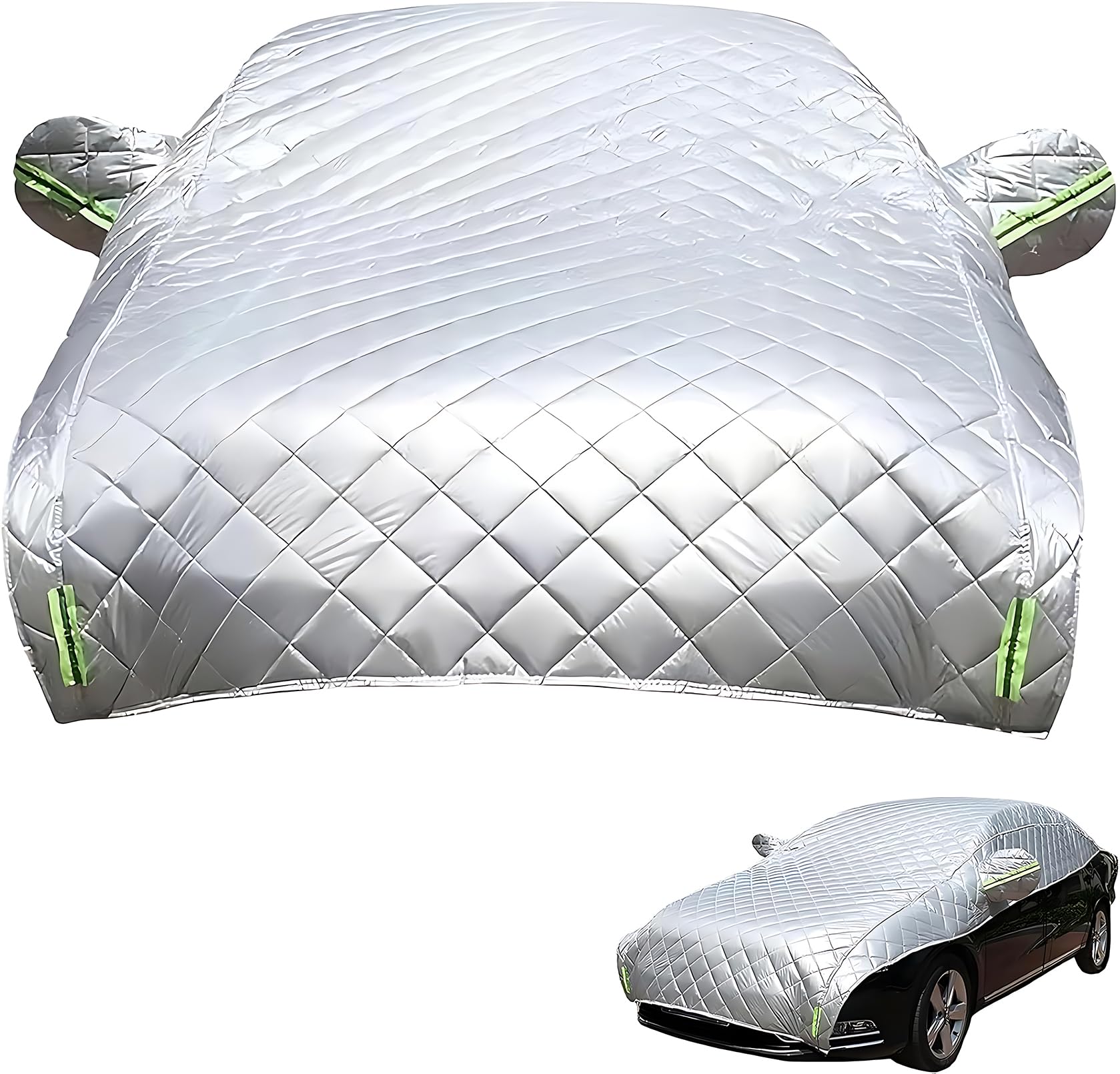 Hail Blankets for Cars, Hail Blankets for SUV, Windshield Hail Protectors, Padded Car Covers for Hail, Hail Protector Car Cover SUV, All Weather Half Car Cover Protects