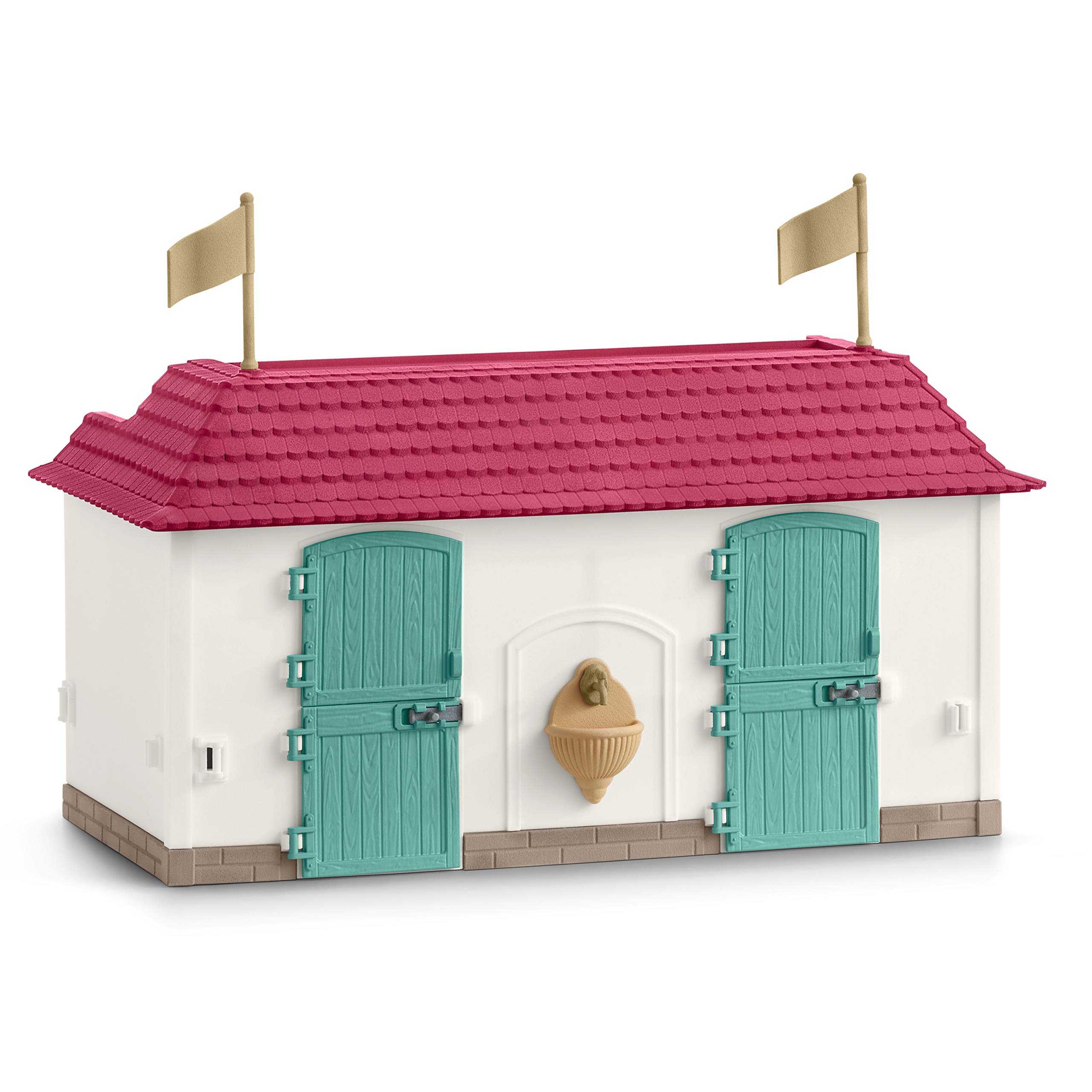 SCHLEICH 42416 Großer Pferdehof mit Wohnhaus und Stall, für Kinder ab 5 Jahren, Horse Club - Spielset