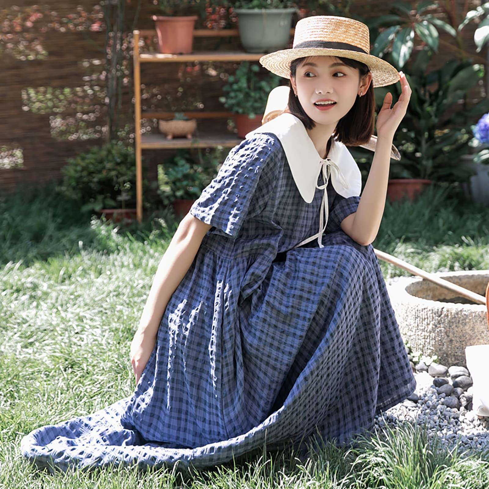 Amazon.co.jp: ワンピース レディースドレス女子高生 カジュアル
