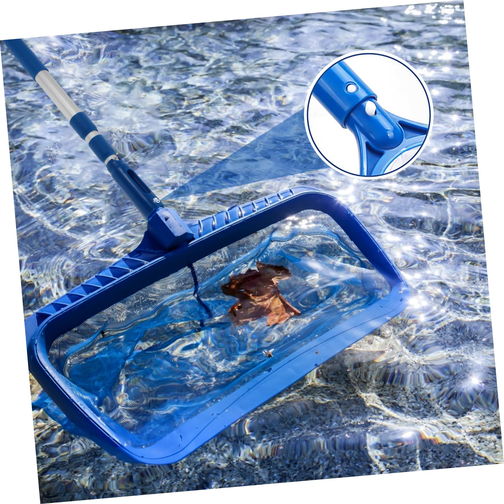 HANABASS 2piezas Varilla Telescópica para Limpieza De Piscinas Accesorio De Salvamento Ligero y Antideslizante para Rastrillar Plantas Acuáticas y Escombros
