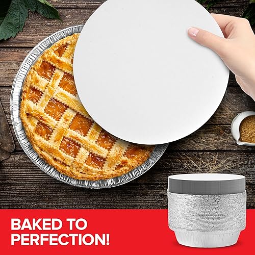Miniatura 7 de Stock Your Home Sartenes redondos de aluminio de 7 pulgadas (paquete de 50 unidades) para hornear pasteles, latas de pastel para llevar, recipientes
