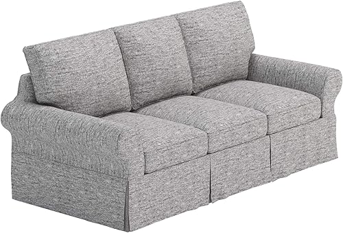 La funda de sofá es de repuesto de 3 asientos. Se adapta a Pottery Barn PB Basic de tres asientos (lino de poliéster)
