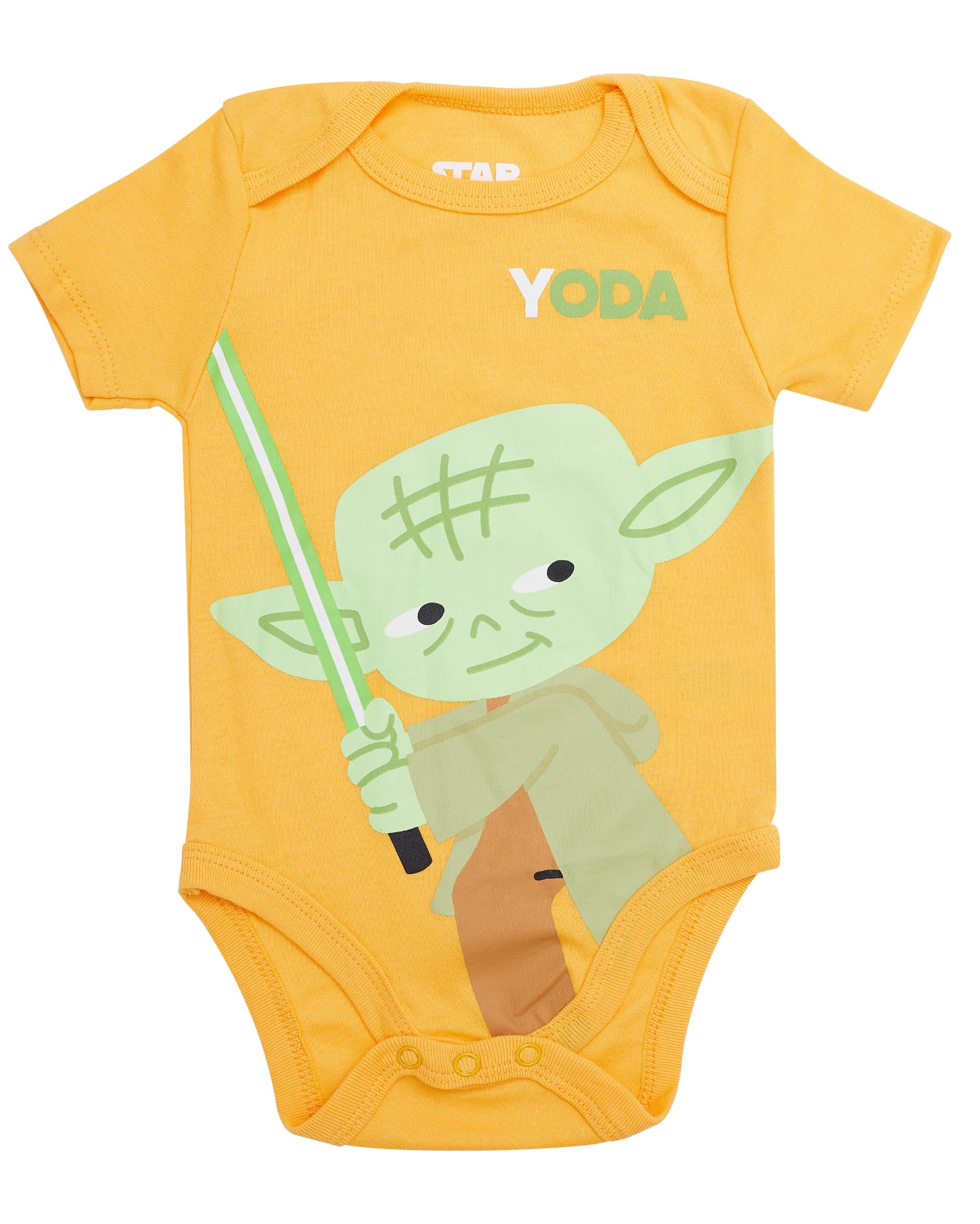 STAR WARS Baby-Body, 5er-Pack, Baby-Bodys mit Darth Vader, Boba Fett, Yoda, C-3PO, R2-D2