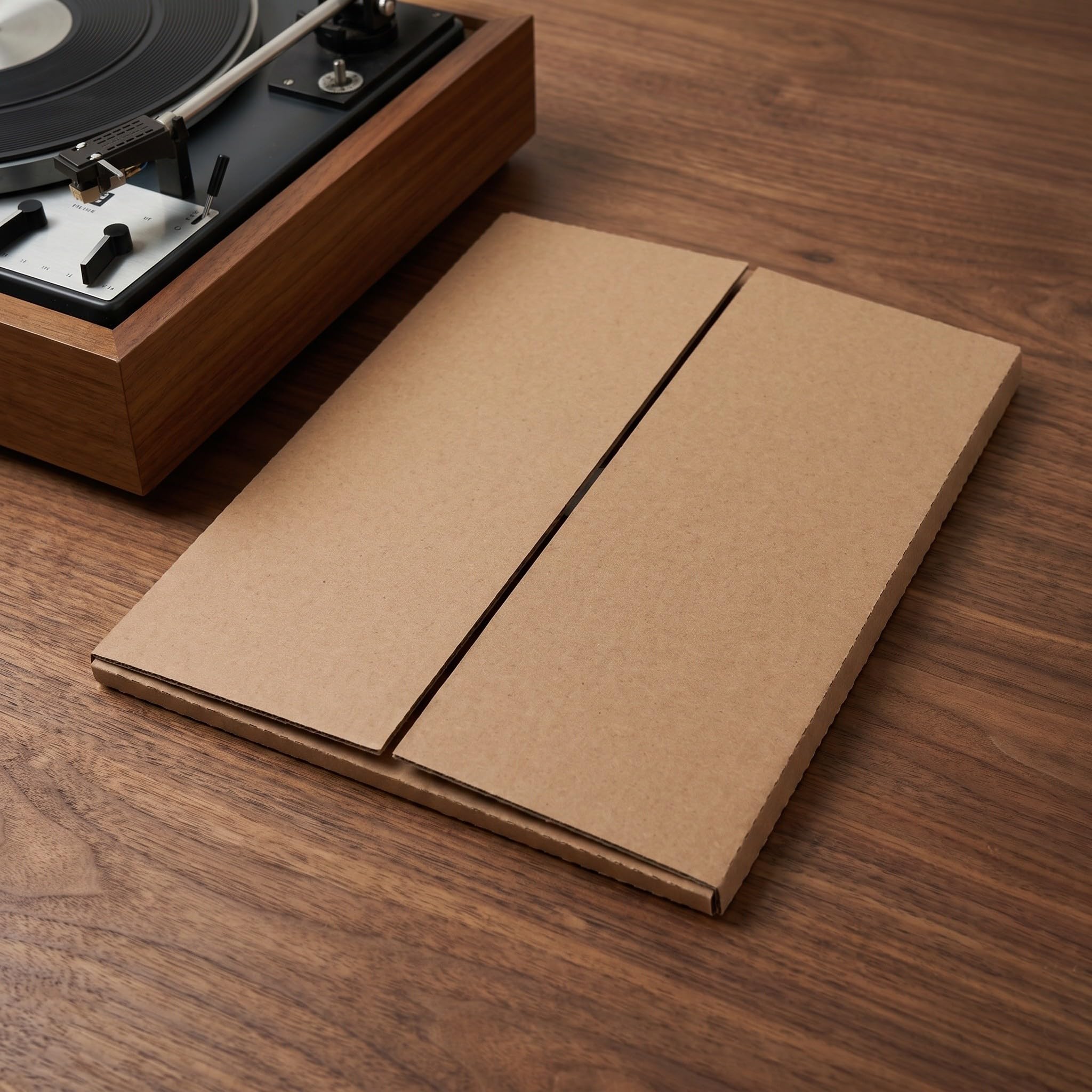 Kisangel 10 buste per la spedizione di dischi in vinile, scatole in carta kraft per la spedizione di dischi in vinile, buste pieghevoli resistenti per la conservazione, la e l'imballaggio sicuri