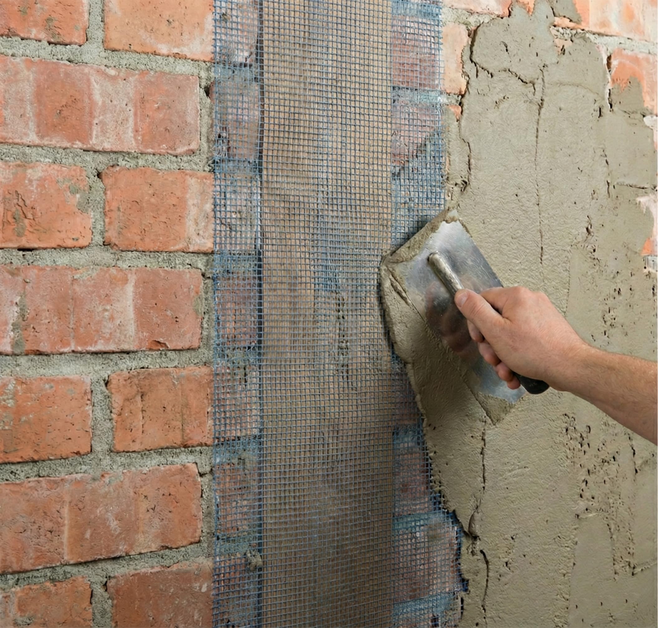 Balkenfix Glasgittergewebe Gewebeband Putzträger mit Ölpapier zur Rissüberbrückung 50 m (250 mm)