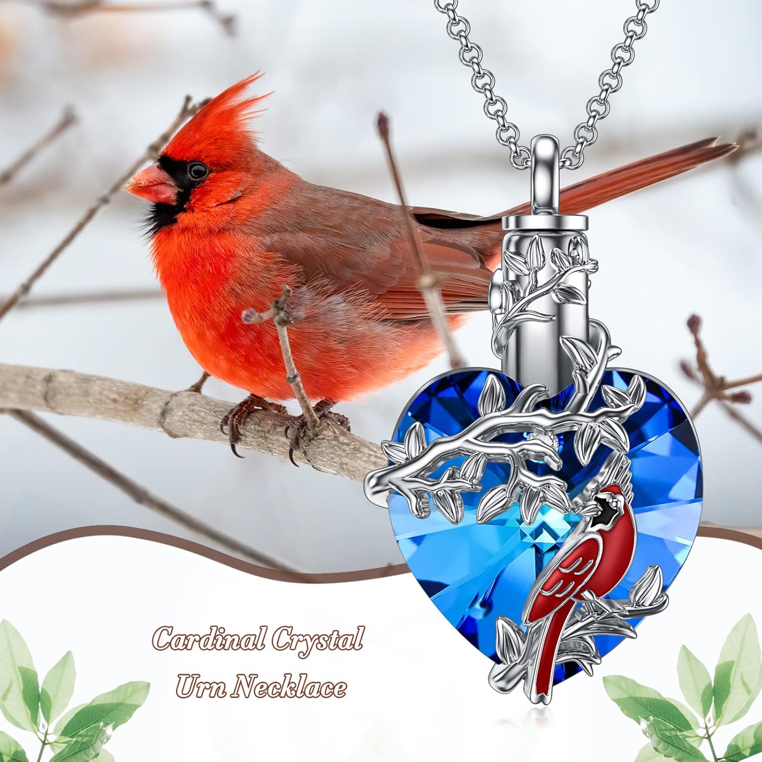 PELOVNY Urn Necklace for Ashes 925 Sterling Silver Butterfly Dragonfly Bee Phoenix Hummingbird Urn Necklaces Animal Crystal Cremation Jewelry for Ashes Cat Dog Pet Memorial Gifts - Image 6