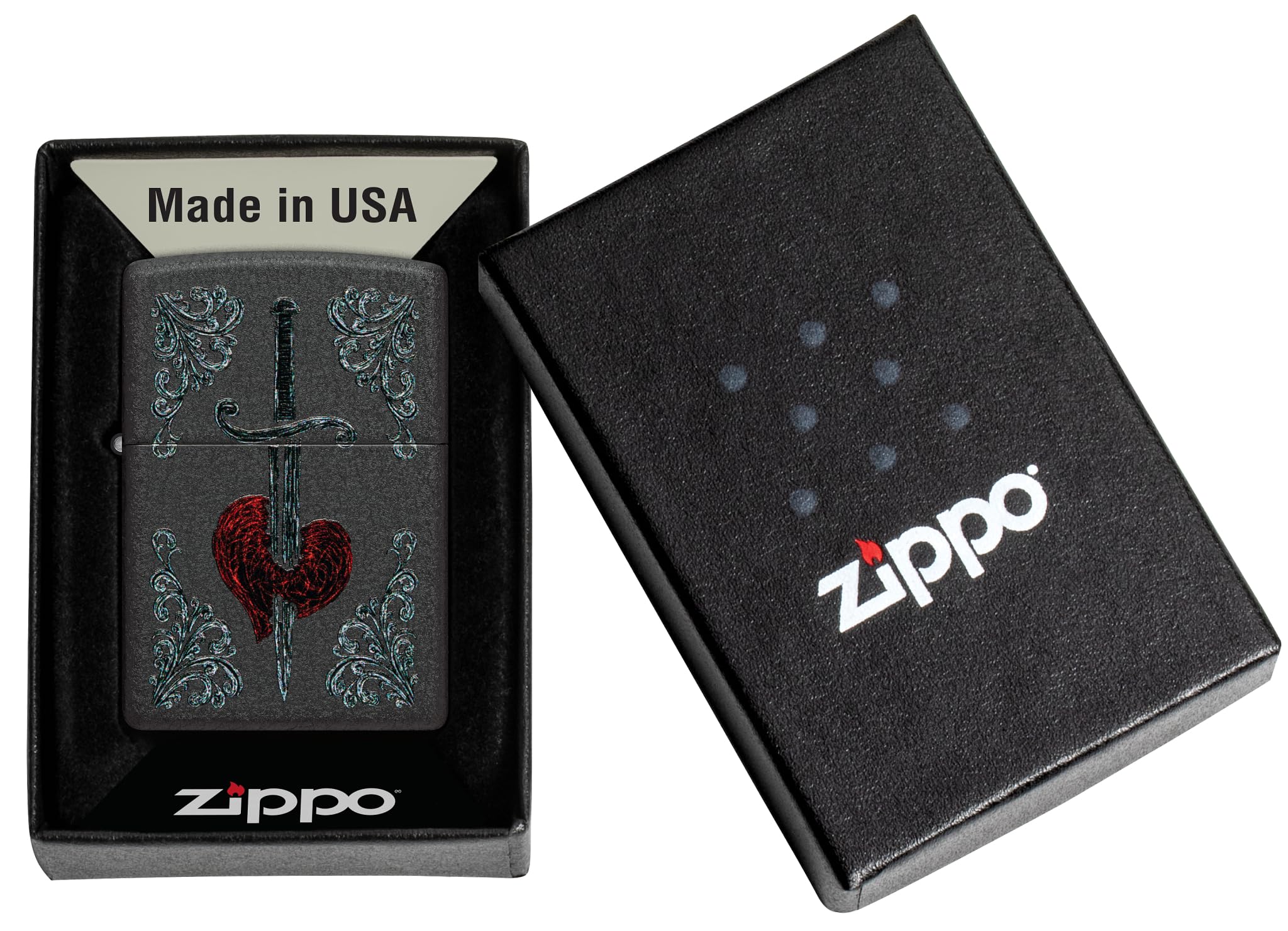 Accendino Zippo Antivento In Fibra Di Carbonio – Stampa A Colori 540° – Ricaricabile, Made In USA, Confezione Regalo - 4