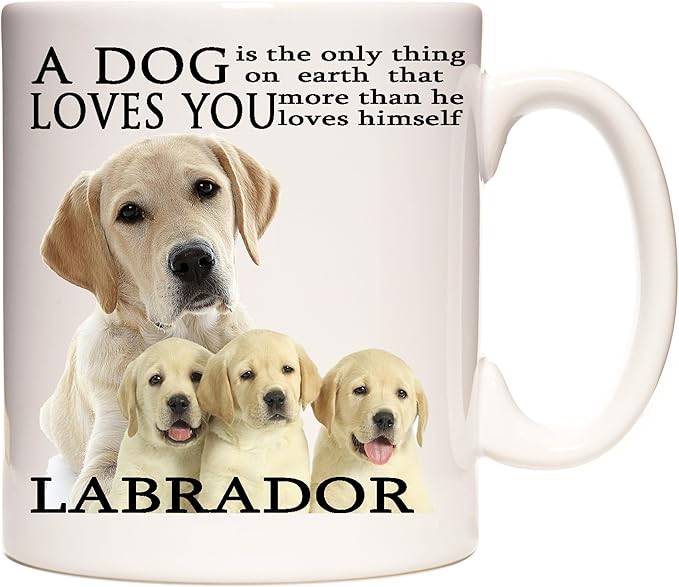 yellow labrador mug
