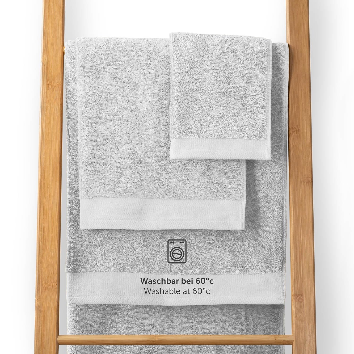 Blumtal - Zestaw ręczników kąpielowych - 2 ręczniki kąpielowe 70x140-4 50x100 - Miękkie i chłonne - 100% Bawełna - Certyfikowane Oeko-Tex® - Biały