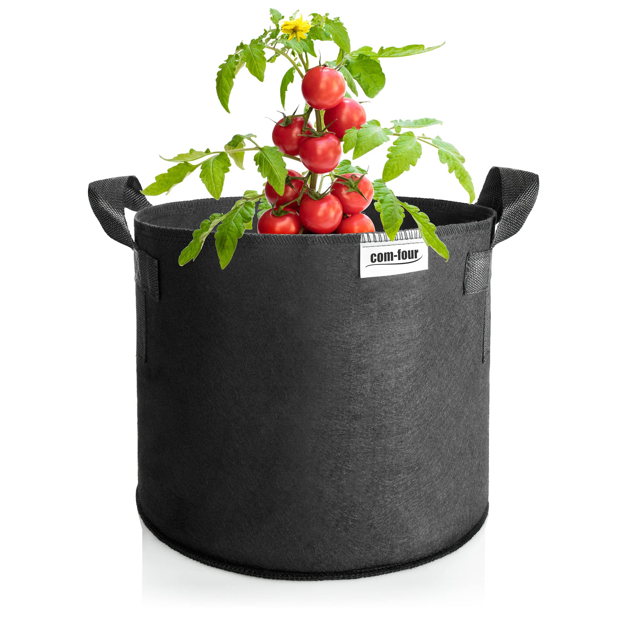com-four® Sac à Plantes 5X 60 L pour Pommes de Terre - Bacs à tomates avec poignées - Sac à Plantes - Pot à Plantes à tomates - Sac de Protection des Plantes