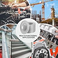 Vista 7 de Arandelas planas de acero inoxidable de 1" - Diámetro exterior de 2", arandelas de acero inoxidable 304 (18-8), arandelas de metal para tornillos