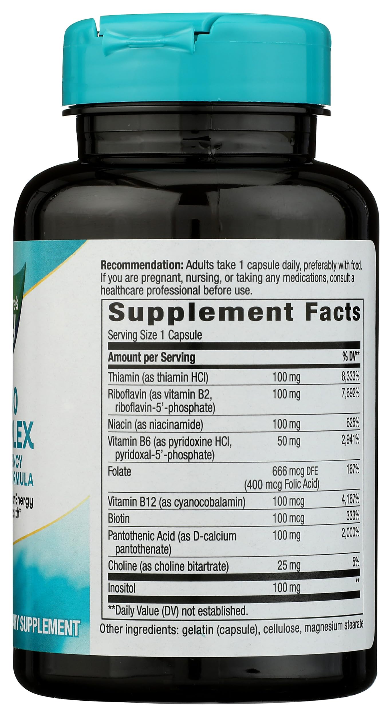 Nature's Way B-100 Complex, Supports Cellular Energy and Nerve Health*, 8 B-Vitamins, 100 Capsules (Packaging May Vary) — Amazon image 7