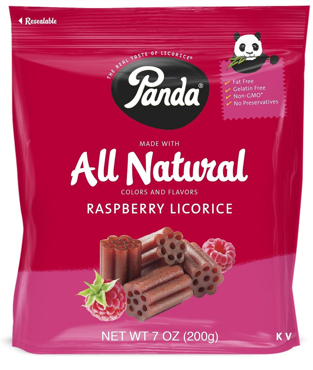 Panda ® Natural Soft Raspberry Licorice Licorice Candy