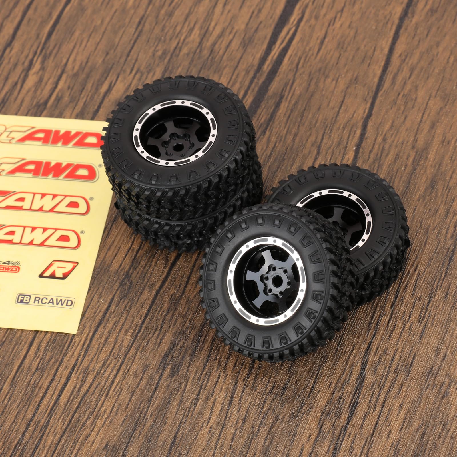 FMS 1/24 FCX24M ホイール＆タイヤカスタム　8/31まで Amazon.com: RCAWD Alloy 1.0 FCX24M Wheel and Tires Rim With