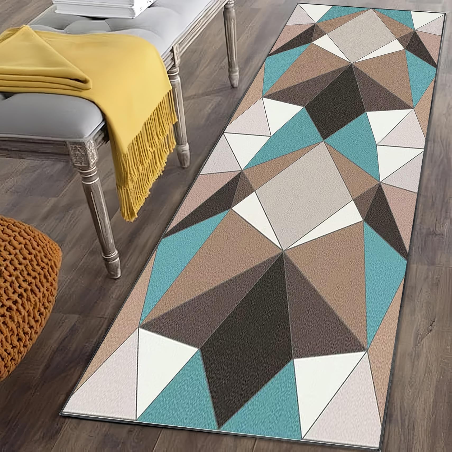 Tapis de cuisine antidérapant devant évier ou descente de lit douce pour chambre