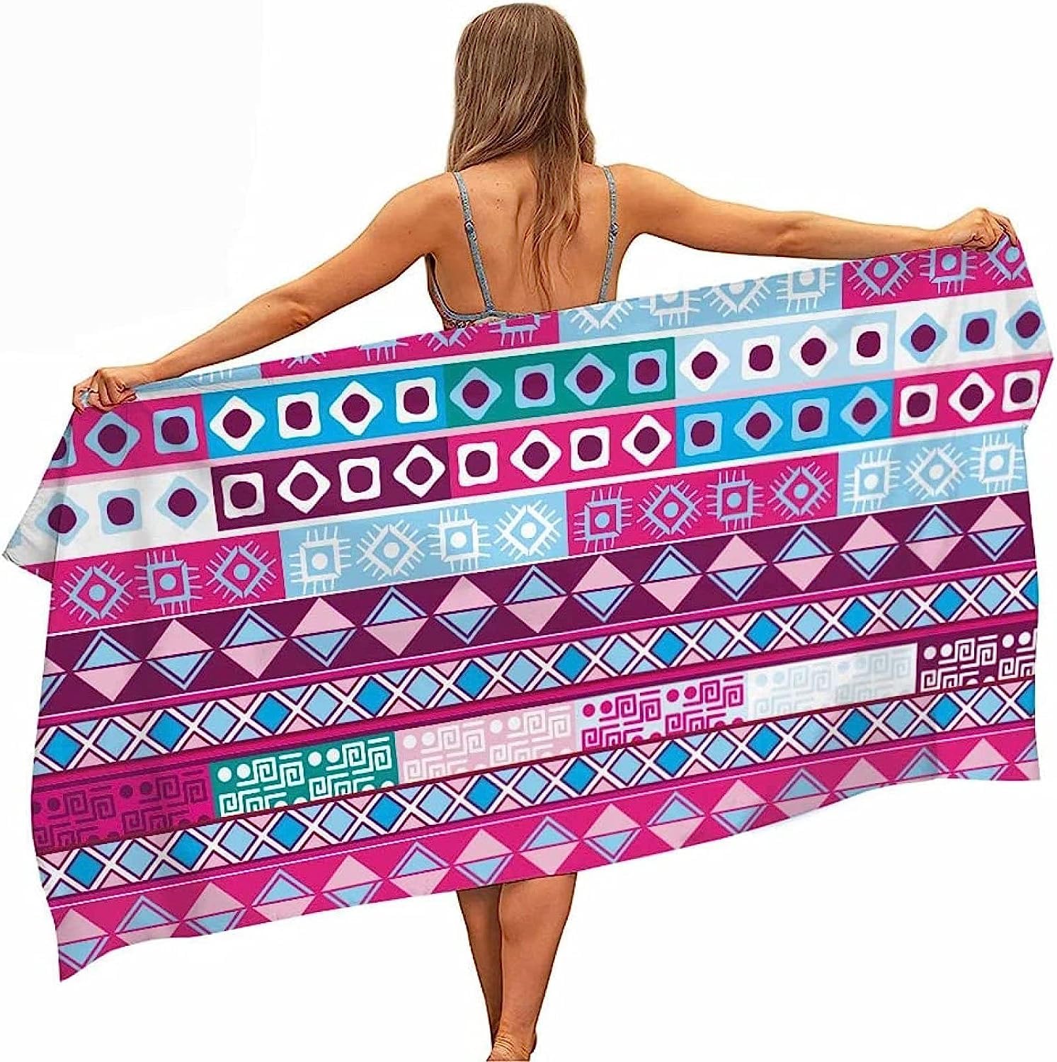 Strandtuch Bunte Schöne Blumen 3D Badetuch Mikrofaser Campingtuch Schnelltrocknendes Handtuch Sandfrei Ultraweiches Reisehandtuch Tragbar Badetuch Für Reisen Strand Schwimmen Wandern 200 X 2-9O5O-X5W
