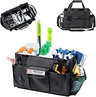 Vista 17 de Organizador grande de limpieza para proveedores de limpieza, organizador de almacenamiento de 15 pulgadas para limpieza de la casa, bolsa