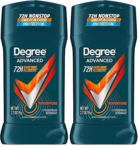 Vista 11 de Degree Desodorante antitranspirante para hombre, antitranspirante Adventure de 72 horas, protección contra el sudor y el olor, antitranspirante