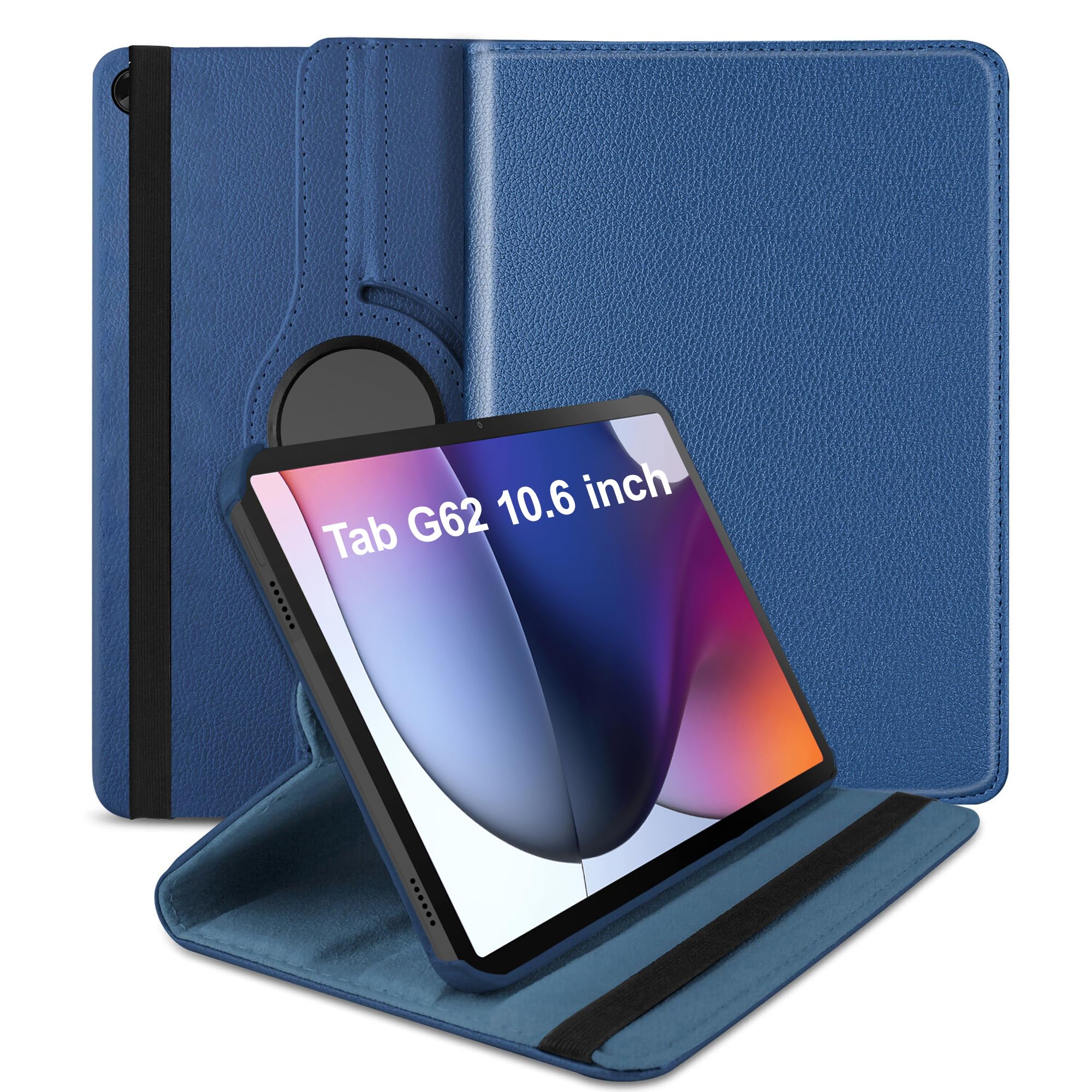 TGK 360 Rotatable Smart Flip Case Cover for Motorola Moto Tab G62 10.6 inch Tablet (Dark Blue) (B0D678ZVPW) Amazon Price History, Amazon Price Tracker