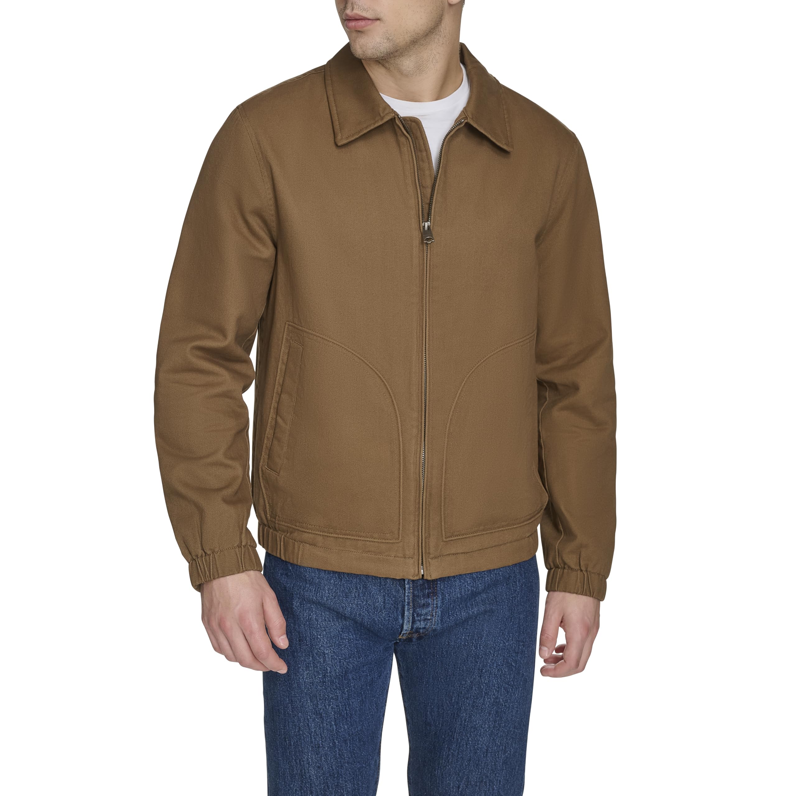 Levi's Men's Laydown Collar Cotton Depot Jacket, Worker Brown, M