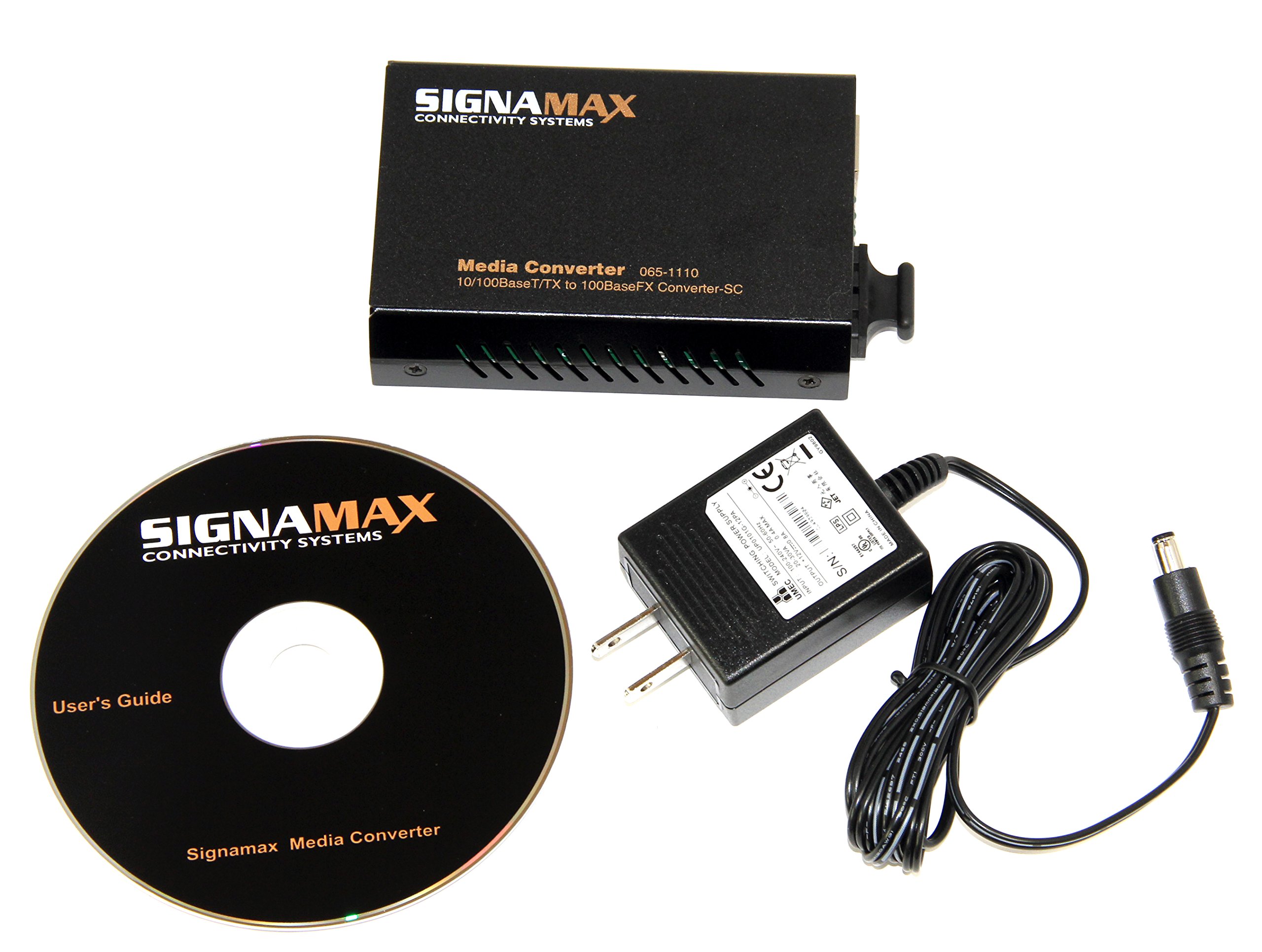 Amazon.com: SignaMax 10/100BaseT/TX to 100BaseFX Media Converter