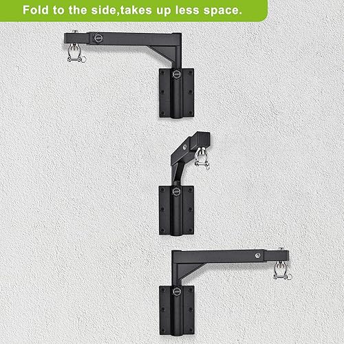 Miniatura 5 de BeneLabel Soporte de pared para bolsas pesadas, soporte para saco de boxeo resistente, soporte para bolsa de boxeo para gimnasio en casa, interior y
