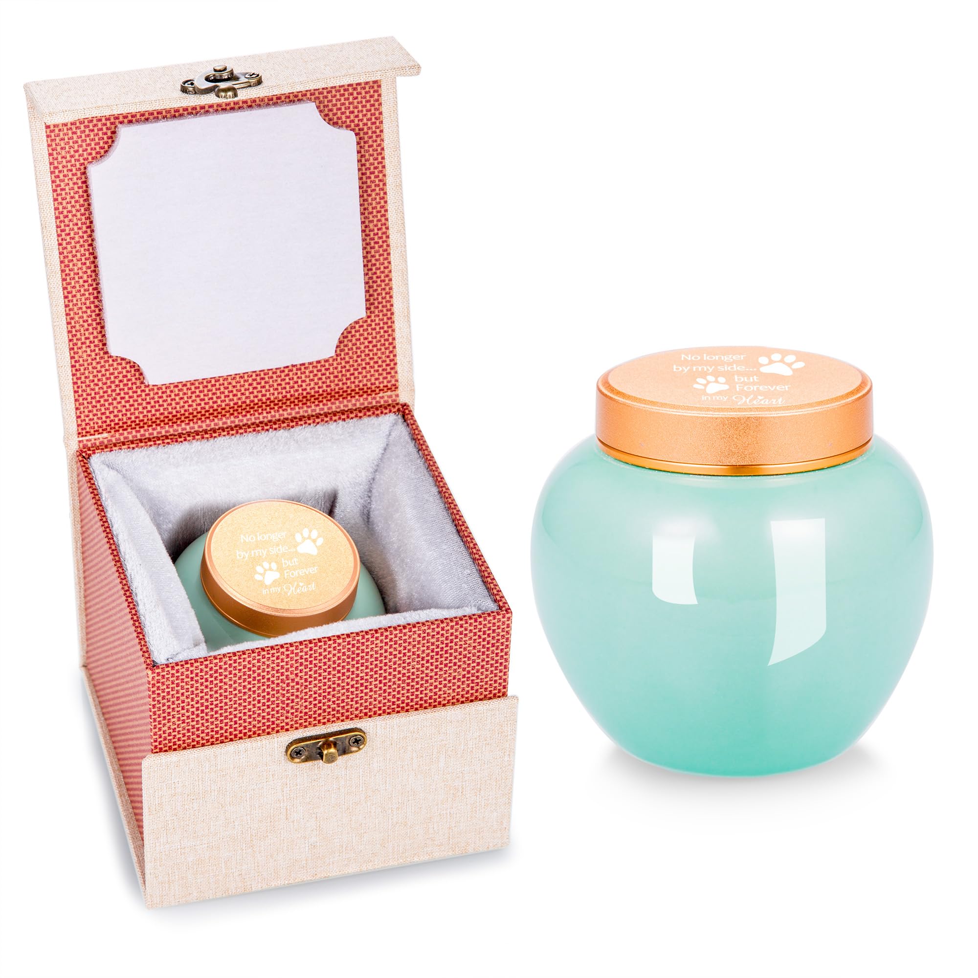 Small Keepsake Urns for Ashes, Decorative Funeral Memorial Urn, No Longer by my Side