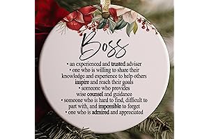 Boss Baby Definition of a Great Boss Christmas Ceramic Round 3" Ornament