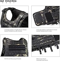 Vista 6 de Chaleco GZ Xinxing táctico para paintball, color negro