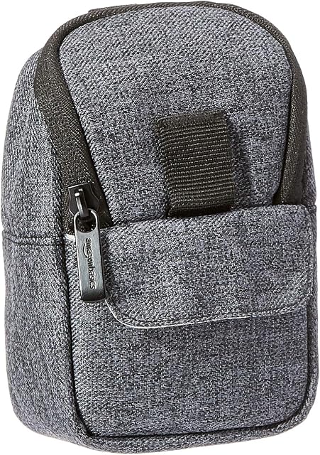 Amazon Basics Camera Case  Quality Water-resistant Polyester  Ash Grey