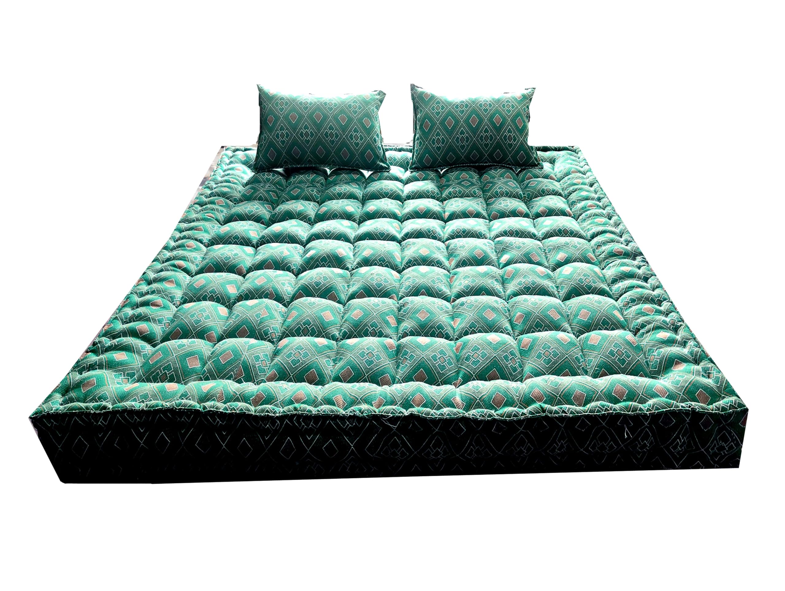 Ozone Mattress Organic Kapok Silk Cotton Ilavam Panju King Size Mattress,6.5 x 6 ft / 78 x 72 x 6 inch,Multicolour (King)-image-14