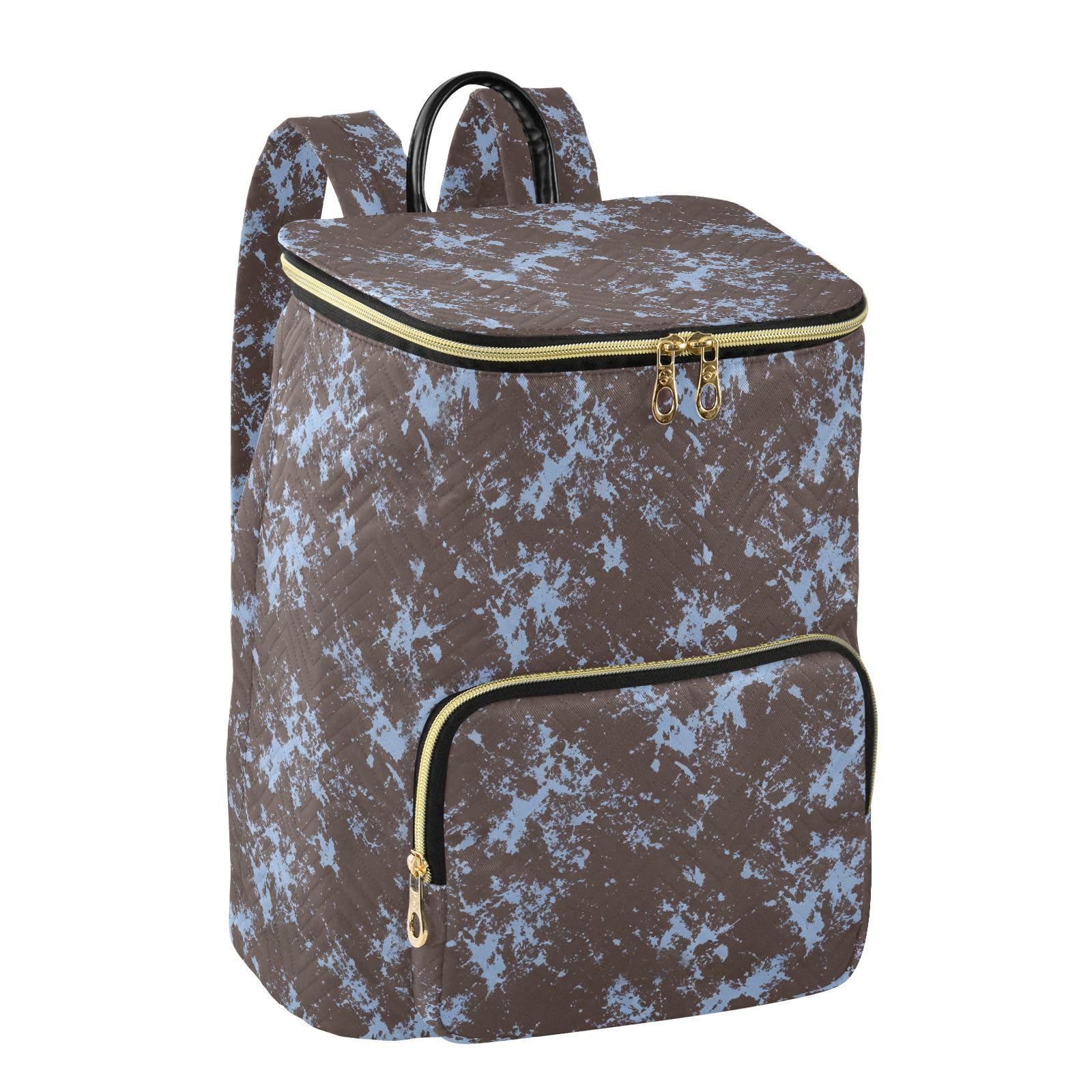 Zaino alla moda da 15 l per le donne leggero durevole versatile borsa | Trapuntato tessuto durevole forma convertibile multi tasche con cerniera per le signore viaggi sport gite quotidiane