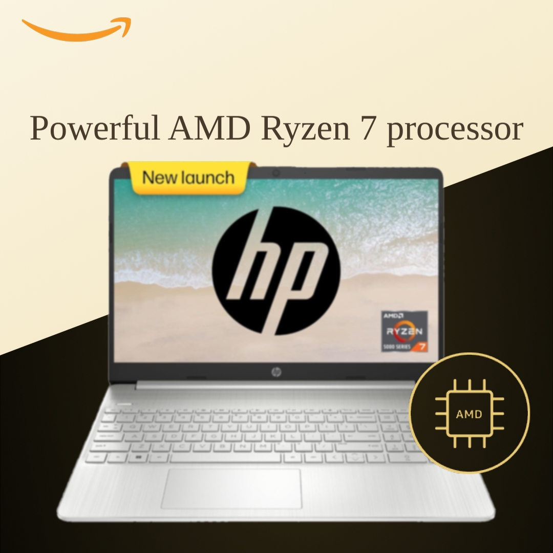 HP 15, AMD Ryzen 7 5825U, 16GB DDR4, 512GB SSD, 15.6-inch(39.6cm
