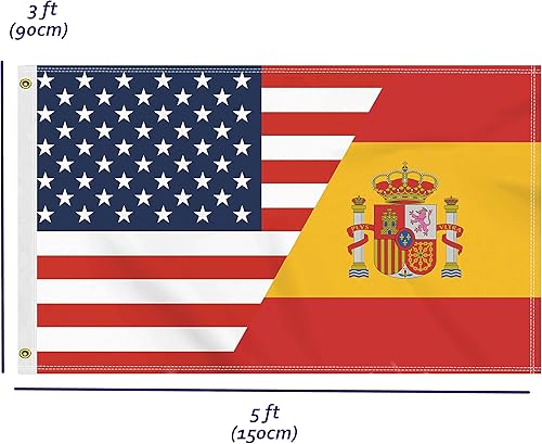 Miniatura 2 de Bandera británica de Estados Unidos de 3 x 5 pies, gran pancarta de 150D para exteriores de Estados Unidos, Gran Bretaña, impresión de doble cara,