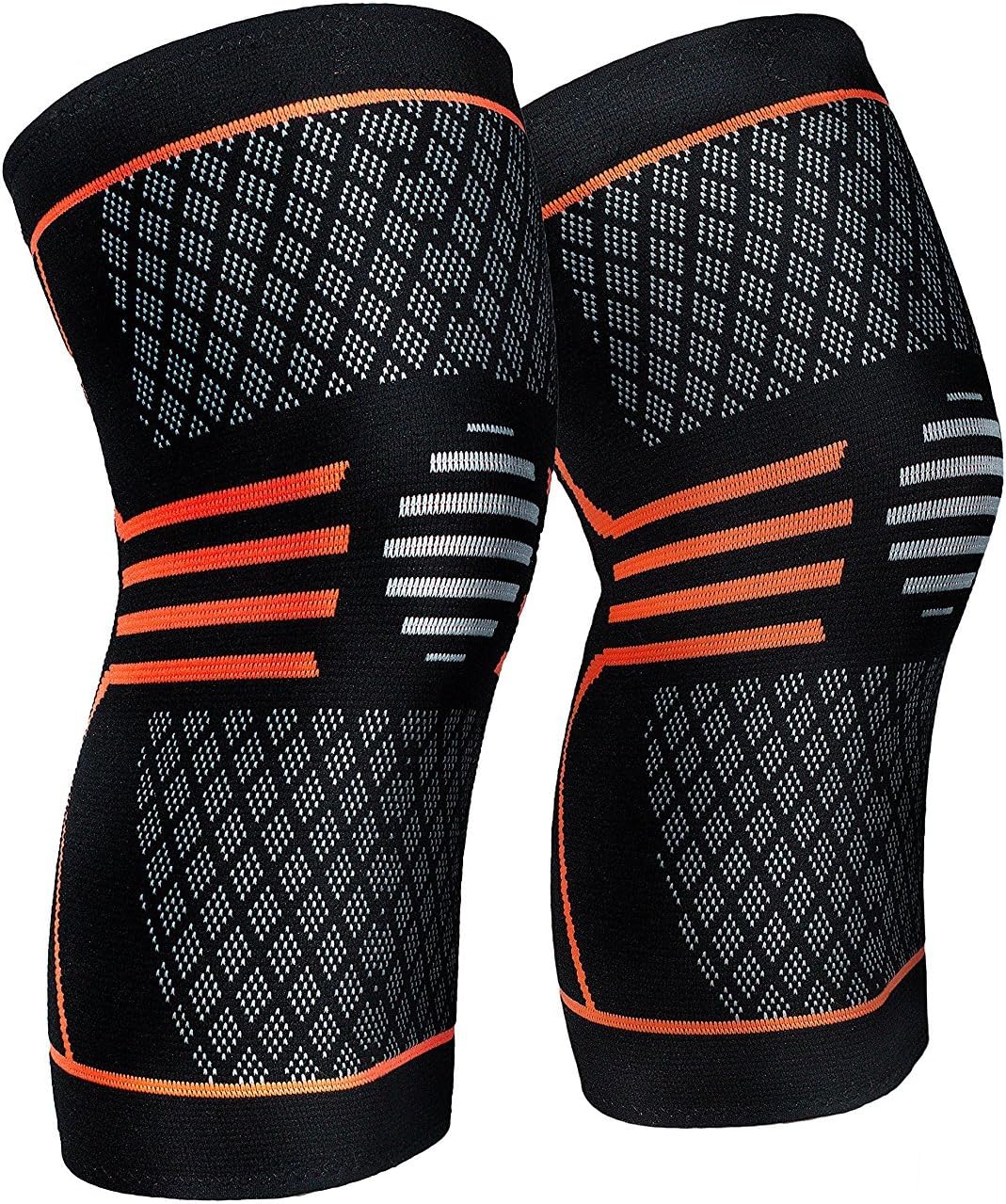 Knee Compression Sleeve Support Brace（Pair） Knee Brace for Running, Jogging, Sports, Joint Pain Relief, Arthritis and Injury Recovery (S)