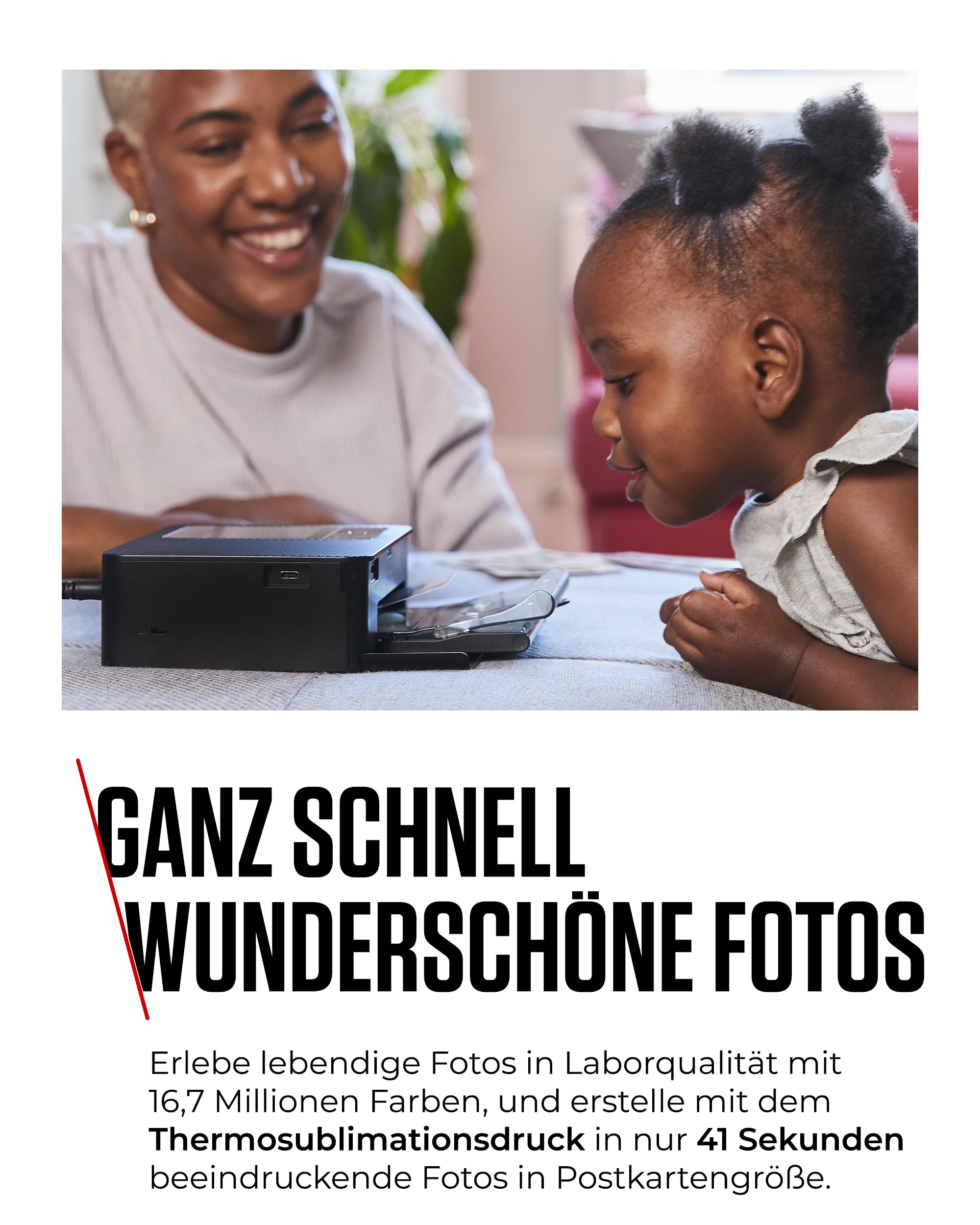 Canon SELPHY CP1500 Mini Fotodrucker mobil tragbar WLAN Thermosublimation weiß