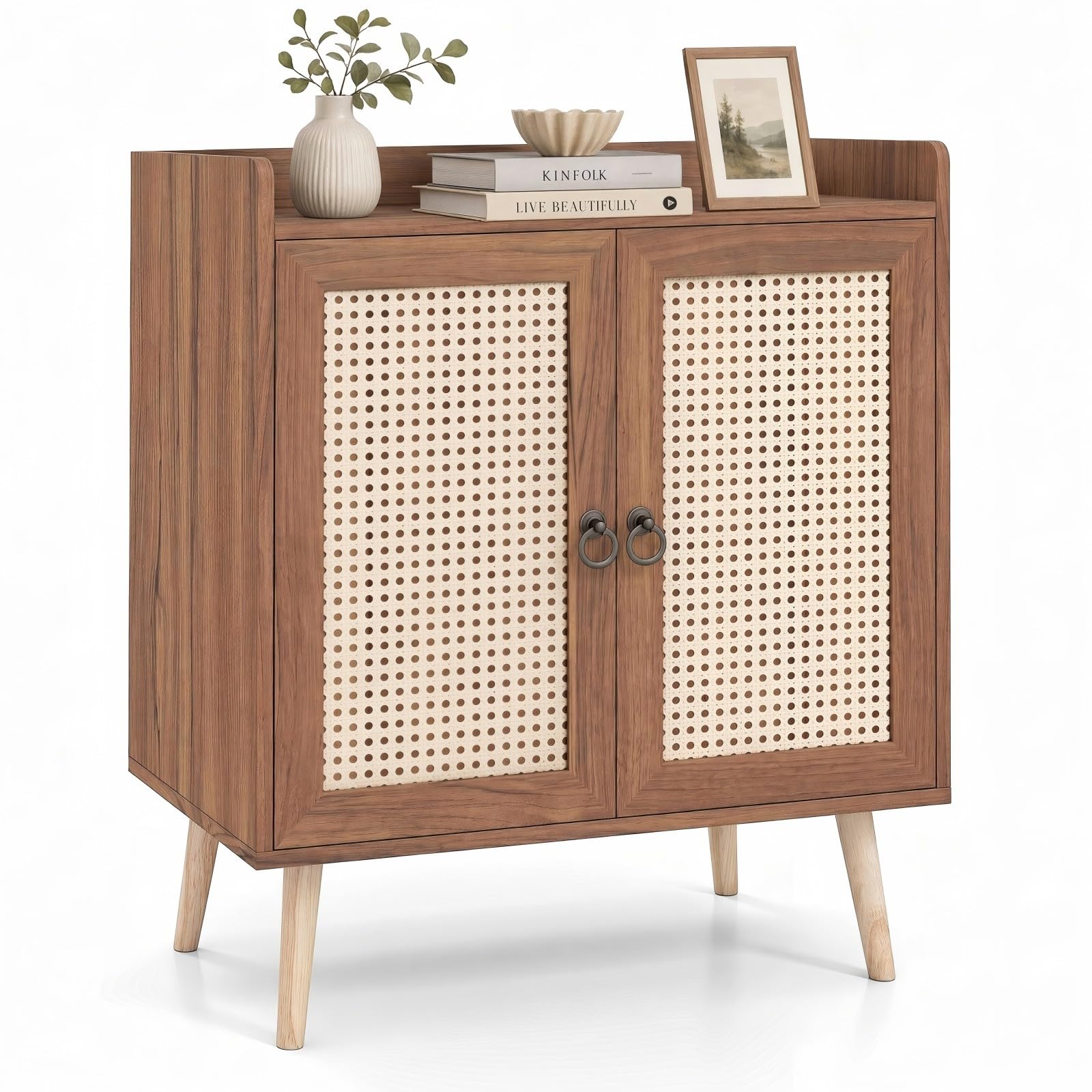 SOARS Meuble de Rangement, Table de Chevet 67 X 38 X77 CM (Marron)