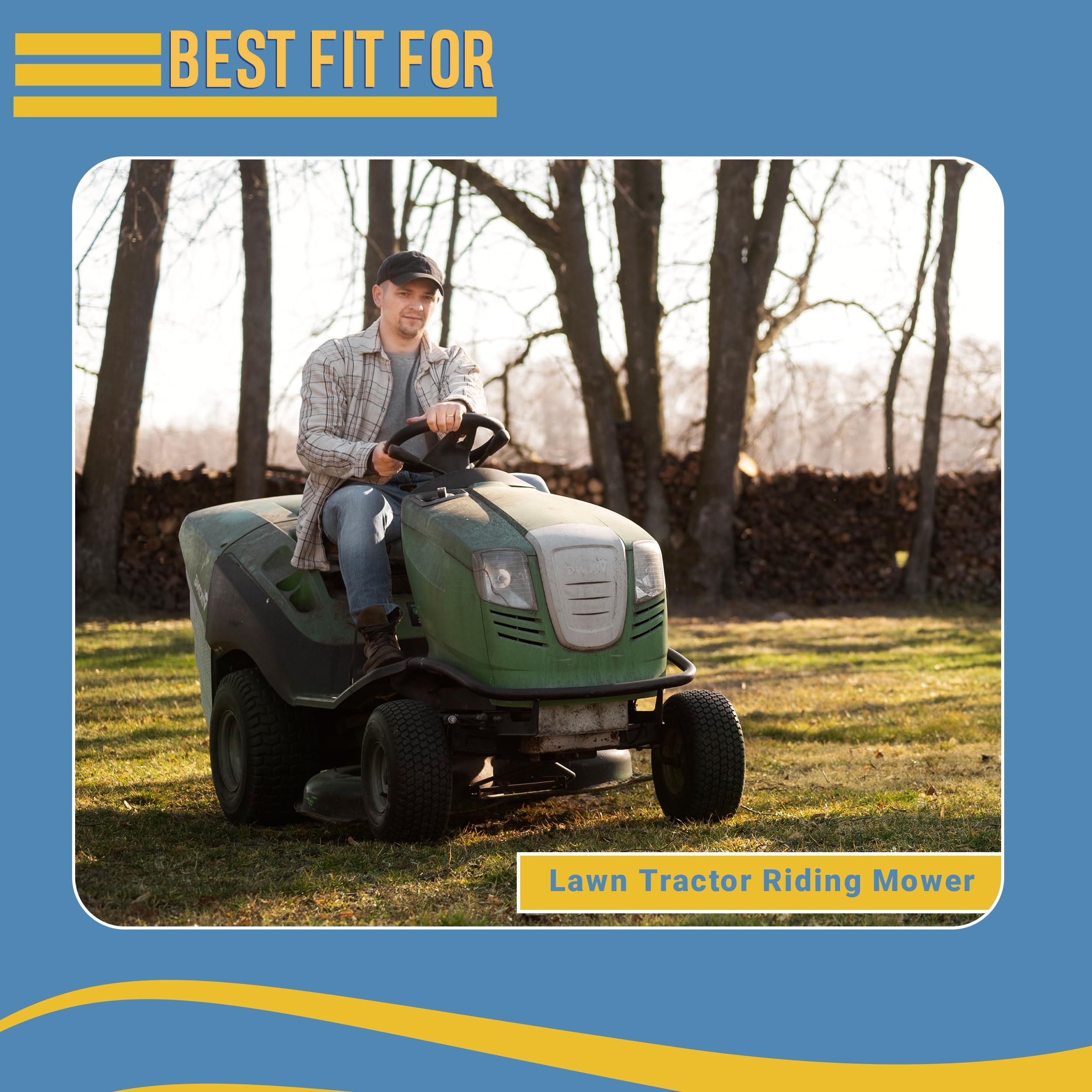 Amazon.com: Two 20x10.00x8 Tire Lawn Tractor Riding Mower
