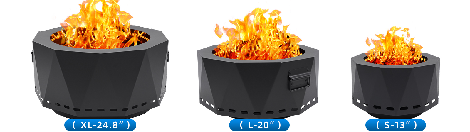 Amazon.com : Permade Smokeless Firepit Outdoor-25 Inch Large