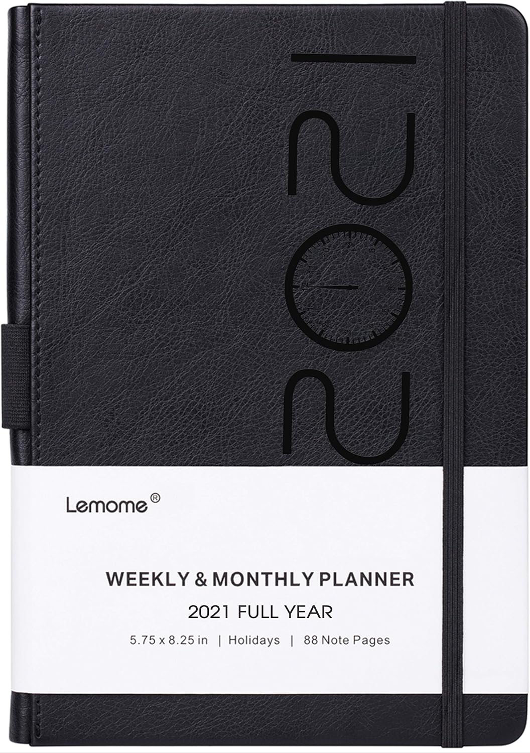 2021 Planner - Weekly, Monthly and Year Planner with Pen Loop, to Achieve Your Goals & Improve Productivity, January 2021 - December 2021, Thick Paper, Inner Pocket, 5.75" x 8.25", Black : Office Products