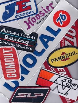 Racing Patch Assortment of 5 Patches By Crash Daddy