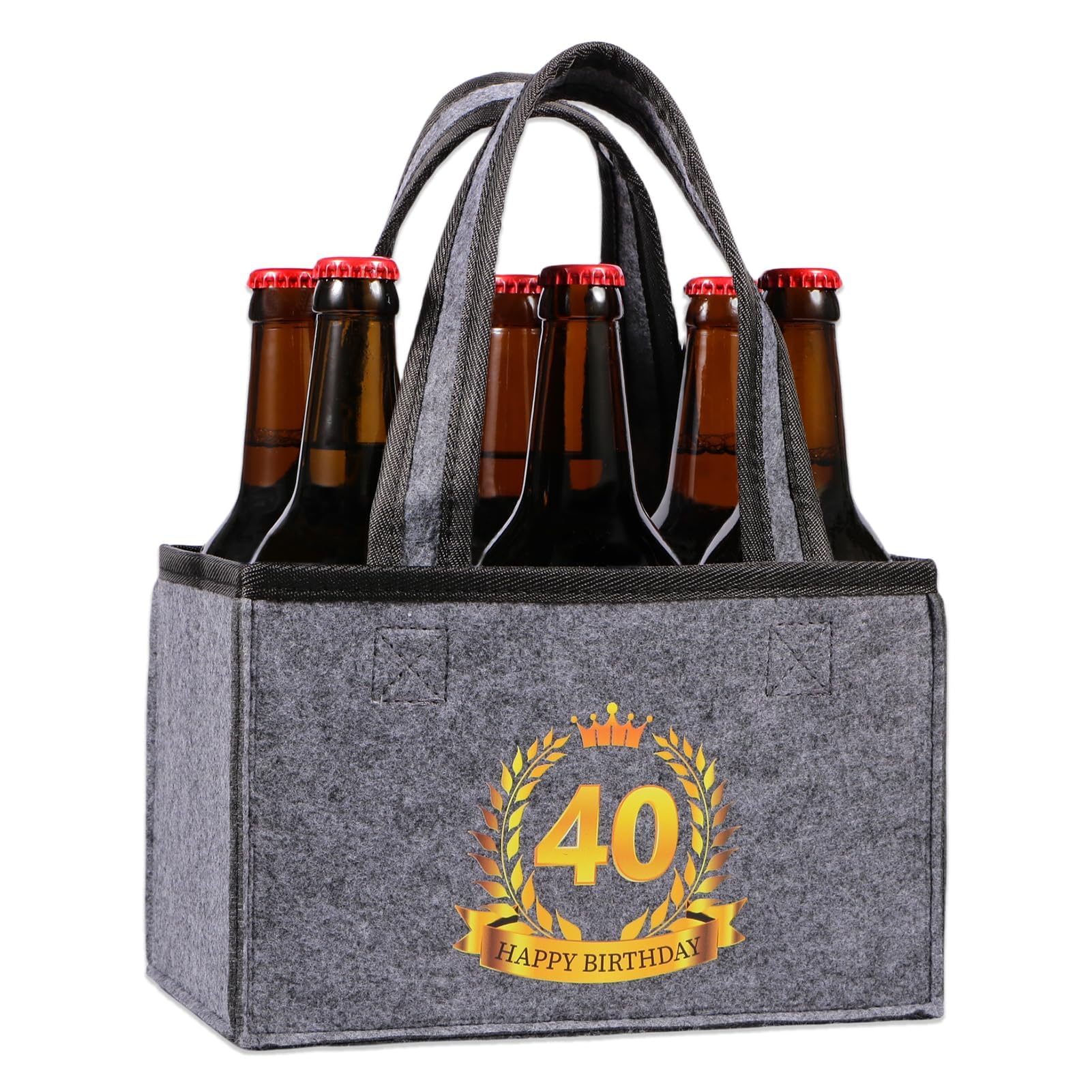 Anicy Weihnachten Geschenke Flaschentasche Filz, Lustige Geschenke für Männer und Frauen, Geburtstagsgeschenk für Männer und Frauen, Witzige Männergeschenke Männerhandtasche Bier