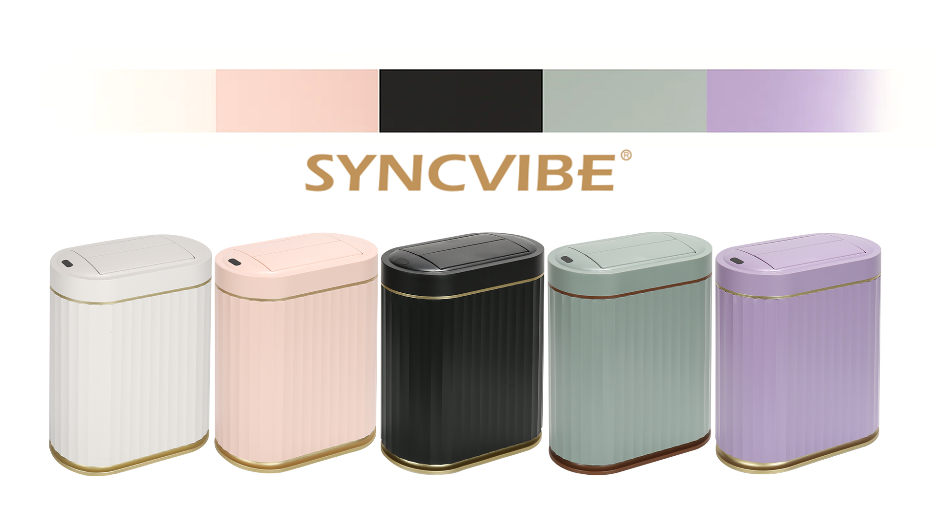 Amazon.com: SYNCVIBE Bathroom Trash Can with Lid Butterfly 2