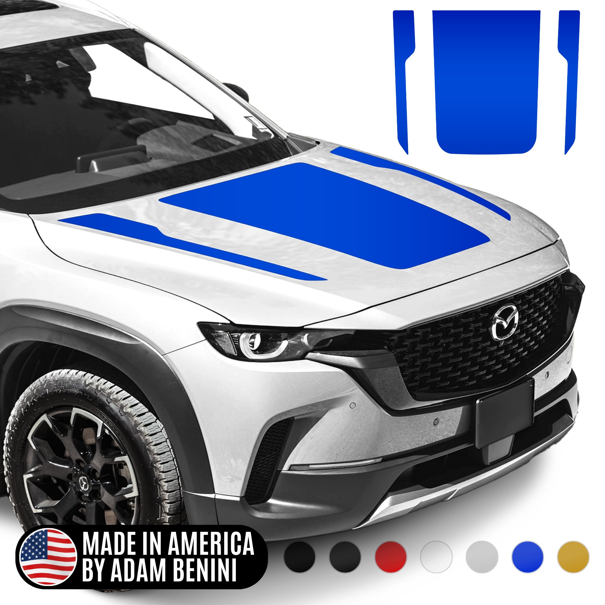 Amazon.com - Meridian Style Blackout Hood Decal Kit for Mazda CX50