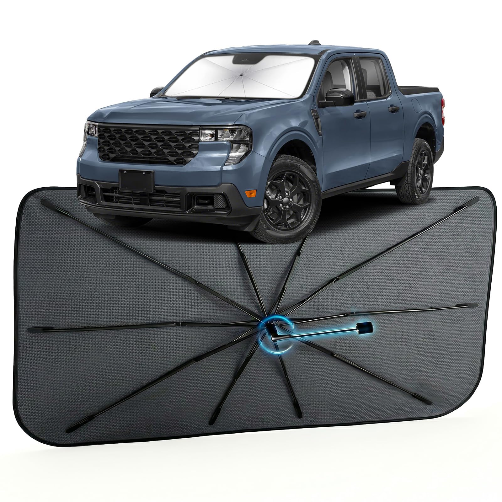 Car Windshield Sun Shade Umbrella for Ford Maverick 2022-2026, 1:1 Fit