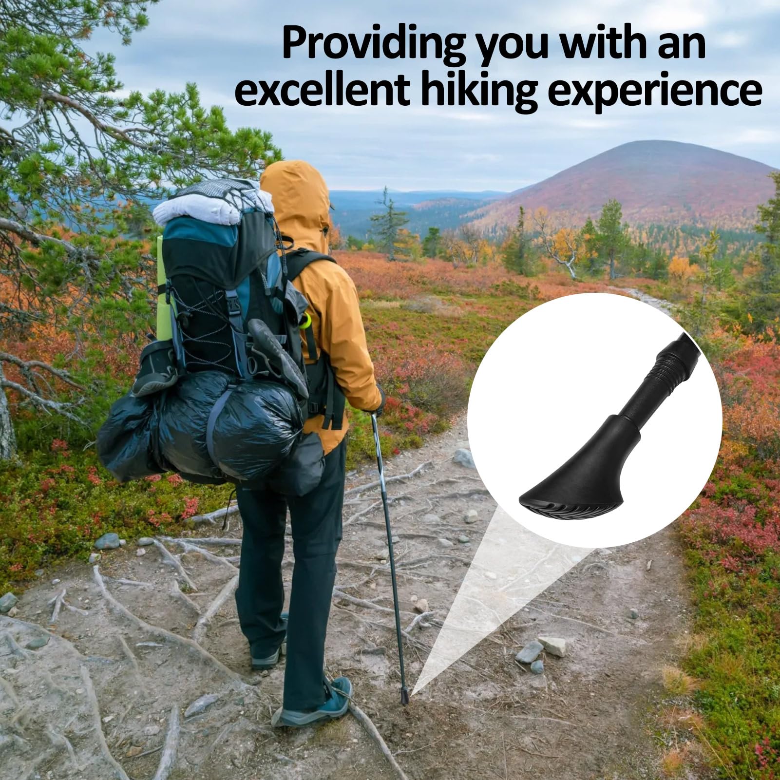 4 Stück Nordic Walking Stöcke Gummipuffer,Walking Stöcke Gummipuffer,Nordic Walking Pads,Gummipuffer Für Wanderstöcke, Für Leki Gummipuffer Alle Gängigen Wanderstock Trekkingstöcke 11mm