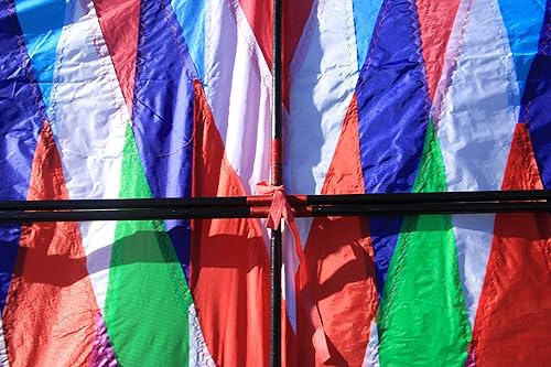 Miniatura 3 de TiffyDance Cometa Delta colorida de 16 pies para diversión al aire libre, cometa voladora fácil, XXL