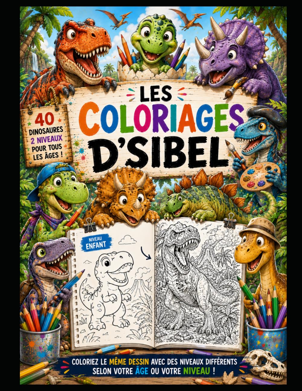 les coloriages Dsibel: Les dinosaures (collection enfants)