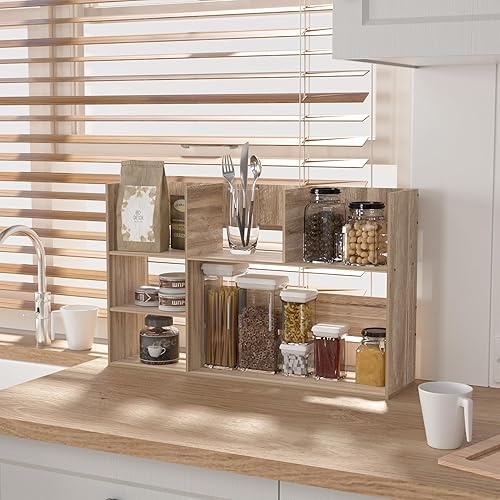 Miniatura 3 de Jerry & Maggie Estantes organizadores de escritorio extra grandes para organización de oficina, estante de almacenamiento de múltiples unidades,